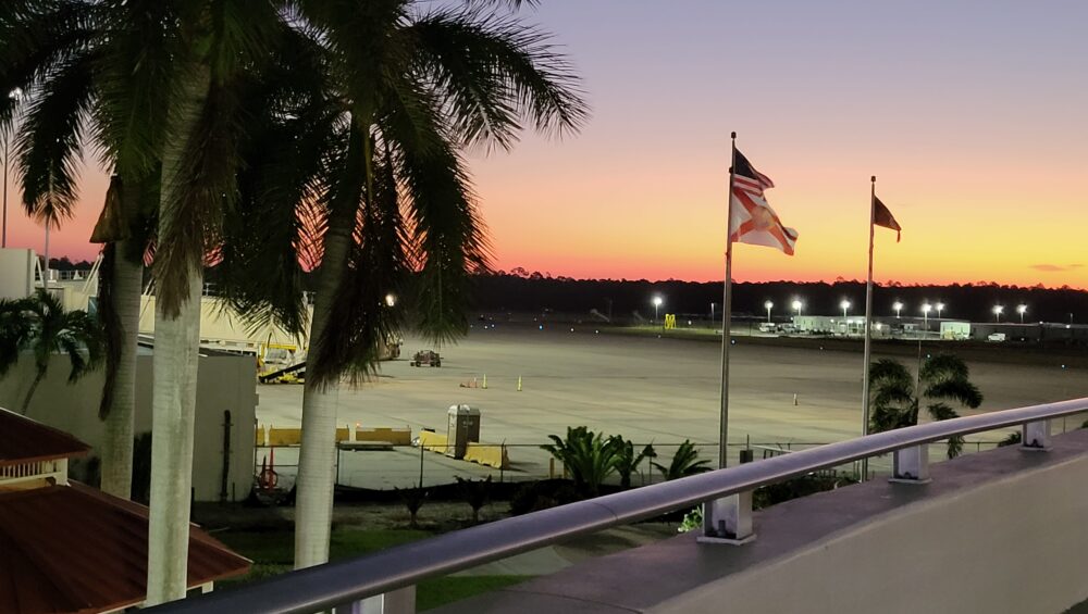 RSW Airport in the morning sunrise