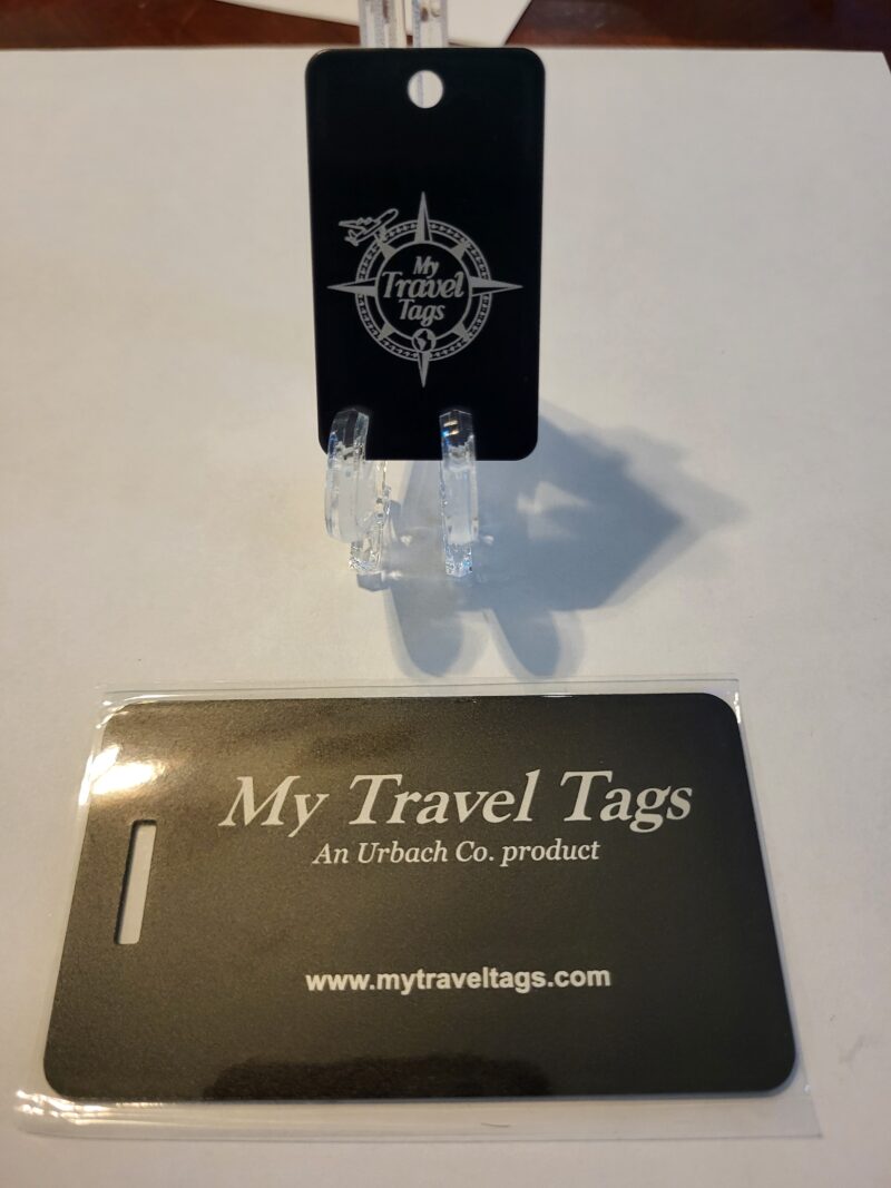 Black Bundle Set of Stylish Luggage Tags - Image 6