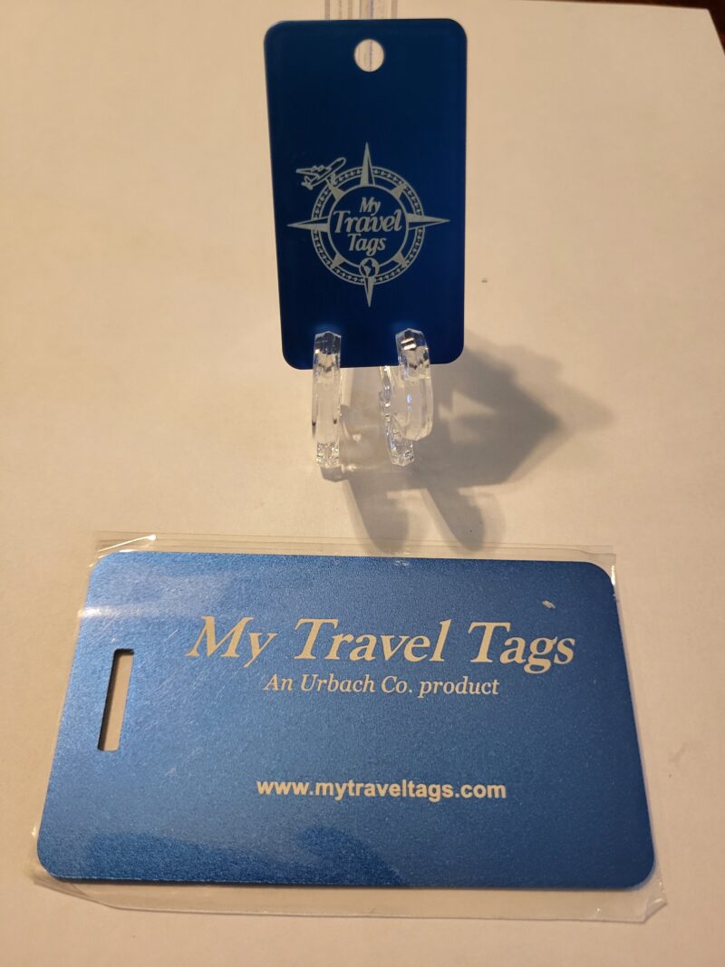 Blue Bundle Set of Stylish Luggage Tags - Image 2