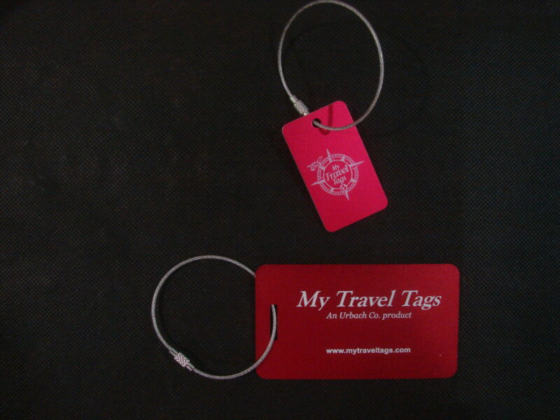 Red Bundle Set of  Stylish Luggage Tags - Image 3