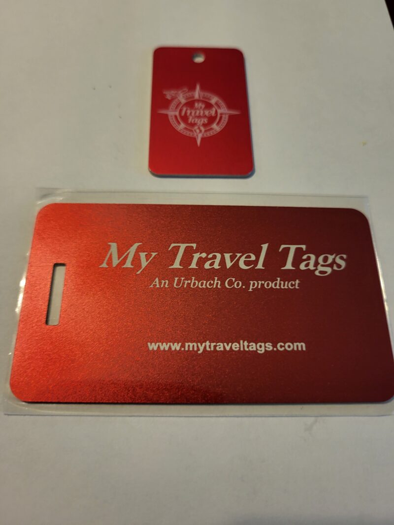 Red Bundle Set of  Stylish Luggage Tags - Image 5