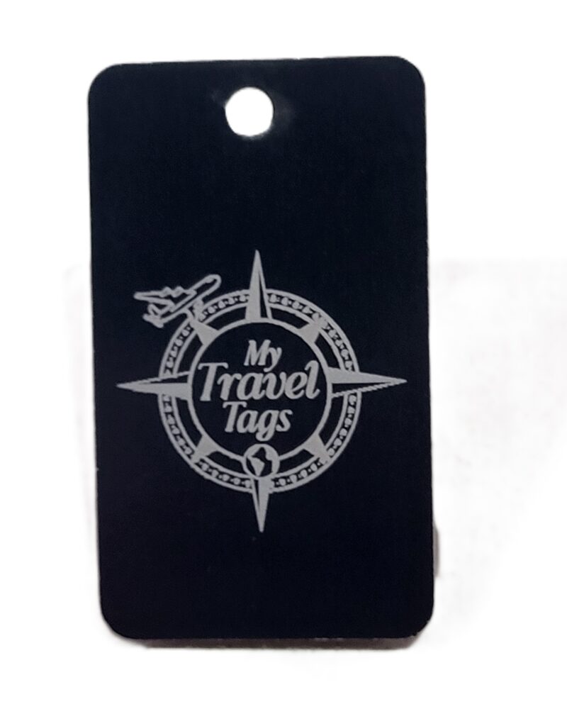 Black Bundle Set of Stylish Luggage Tags - Image 2